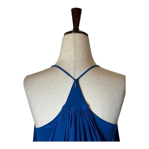Misa Los Angeles Dress Women Medium Blue‎ Jersey Knit Racerback Domino Mini - Picture 8 of 12